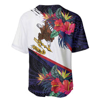 American Samoa Flag Day Since 1900 Baseball Jersey Samoa Muamua Le Atua Tropical Flowers