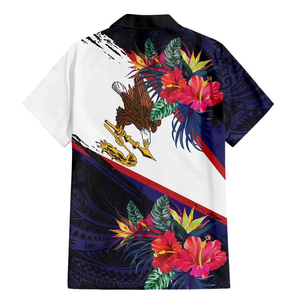 American Samoa Flag Day Since 1900 Family Matching Mermaid Dress and Hawaiian Shirt Samoa Muamua Le Atua Tropical Flowers