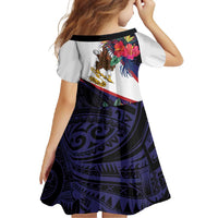 American Samoa Flag Day Since 1900 Family Matching Off Shoulder Maxi Dress and Hawaiian Shirt Samoa Muamua Le Atua Tropical Flowers