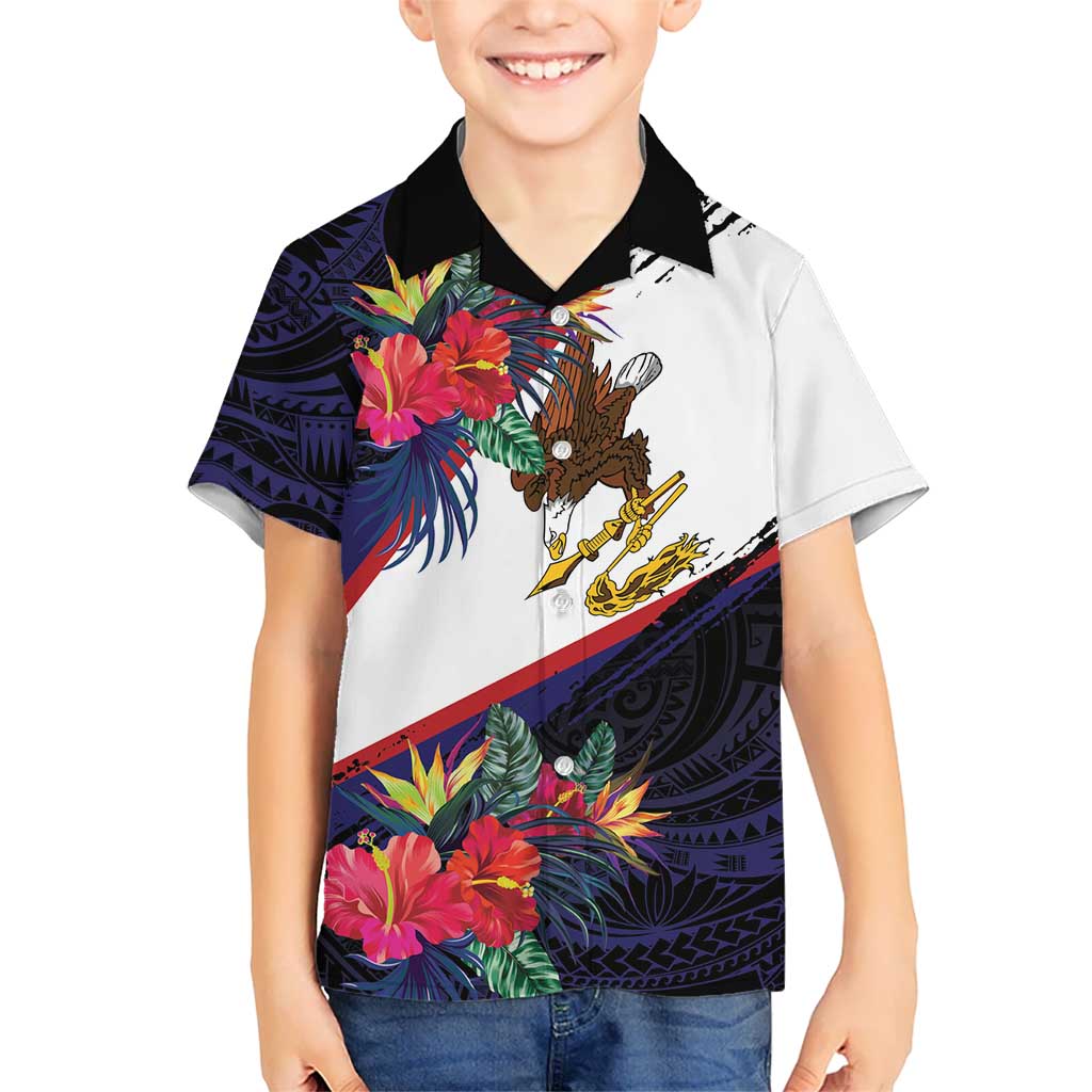 American Samoa Flag Day Since 1900 Hawaiian Shirt Samoa Muamua Le Atua Tropical Flowers
