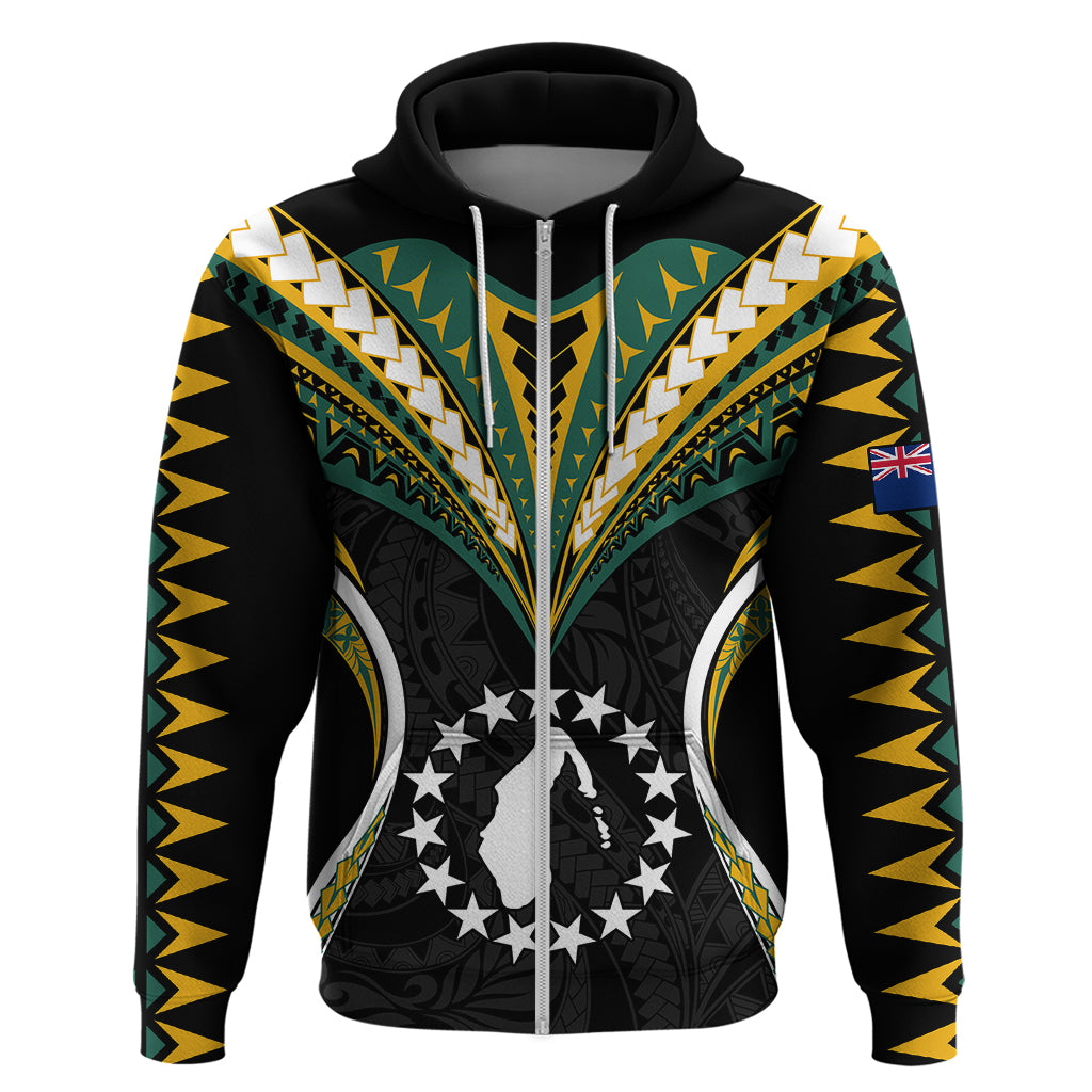 Polynesian Pride Aitutaki Island Hoodie Cook Islands Tribal Wave Style LT9 - Polynesian Pride