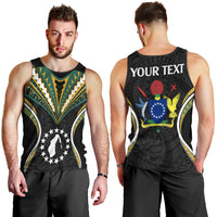 (Personalised) Polynesian Pride Aitutaki Island Men Tank Top Cook Islands Tribal Wave Style LT9 - Polynesian Pride