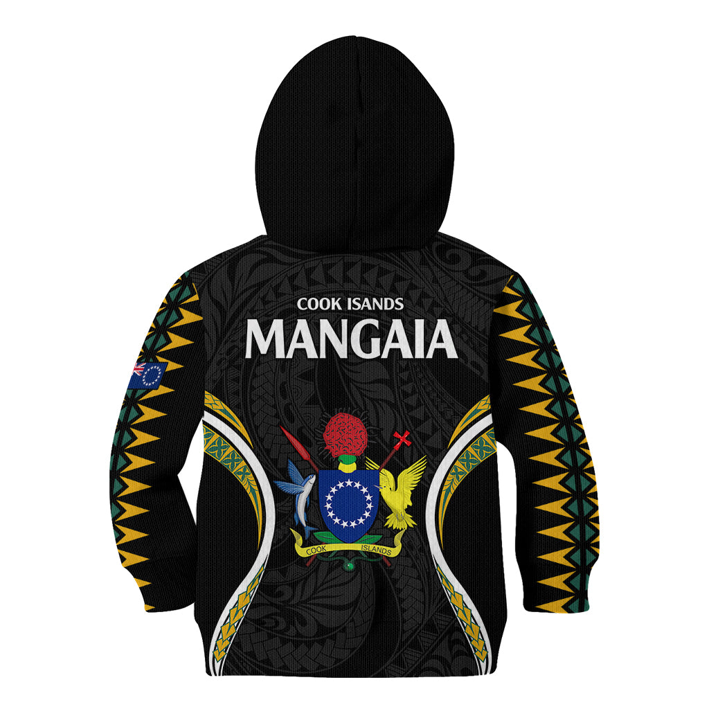 Polynesian Pride Mangaia Island Kid Hoodie Cook Islands Tribal Wave Style LT9 - Polynesian Pride