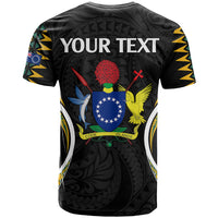 Custom Polynesian Pride Mauke Island T Shirt Cook Islands Tribal Wave Style LT9 - Polynesian Pride