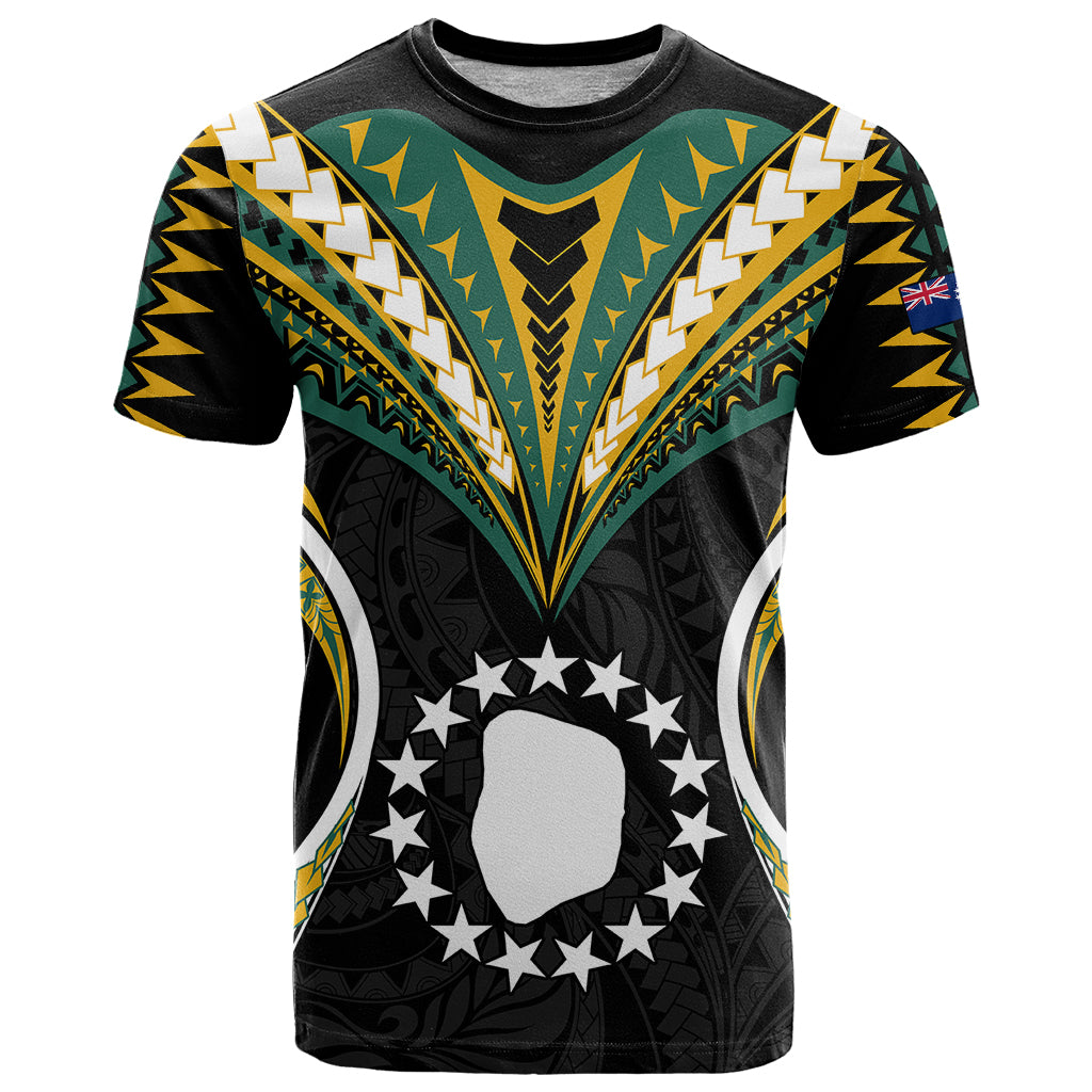 Custom Polynesian Pride Mitiaro Island T Shirt Cook Islands Tribal Wave Style LT9 Black - Polynesian Pride