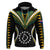 Polynesian Pride Palmerston Island Hoodie Cook Islands Tribal Wave Style LT9 Black - Polynesian Pride