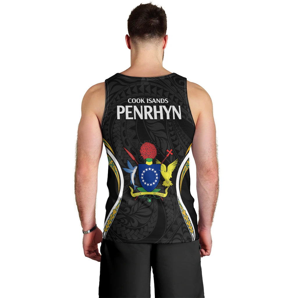 Polynesian Pride Penrhyn Island Men Tank Top Cook Islands Tribal Wave Style LT9 - Polynesian Pride