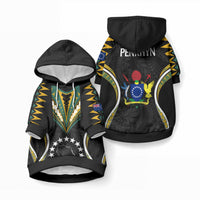 Polynesian Pride Penrhyn Island Pet Hoodie Cook Islands Tribal Wave Style LT9 Pullover Black - Polynesian Pride