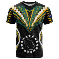 Polynesian Pride Penrhyn Island T Shirt Cook Islands Tribal Wave Style LT9 Black - Polynesian Pride