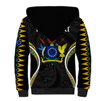 (Personalised) Polynesian Pride Penrhyn Island Sherpa Hoodie Cook Islands Tribal Wave Style LT9 - Polynesian Pride