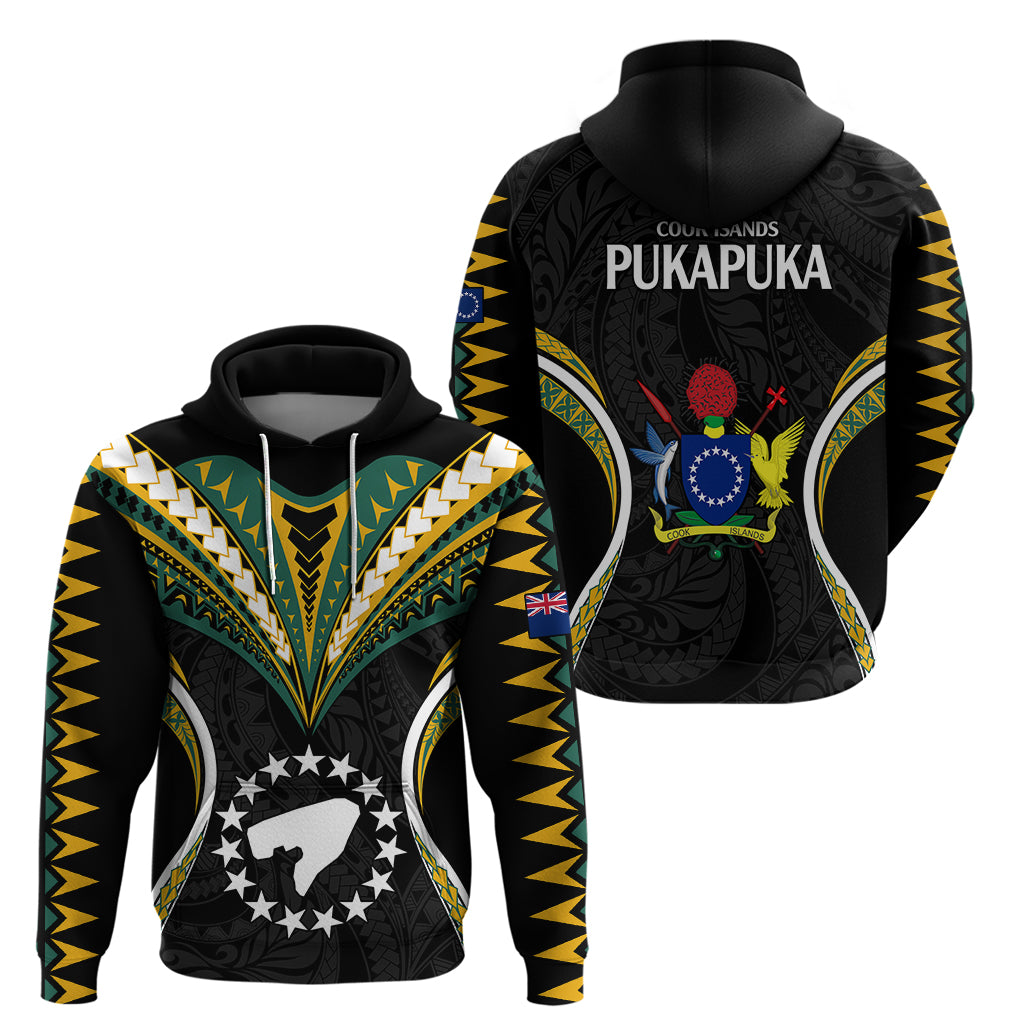 Polynesian Pride Pukapuka Island Hoodie Cook Islands Tribal Wave Style LT9 - Polynesian Pride
