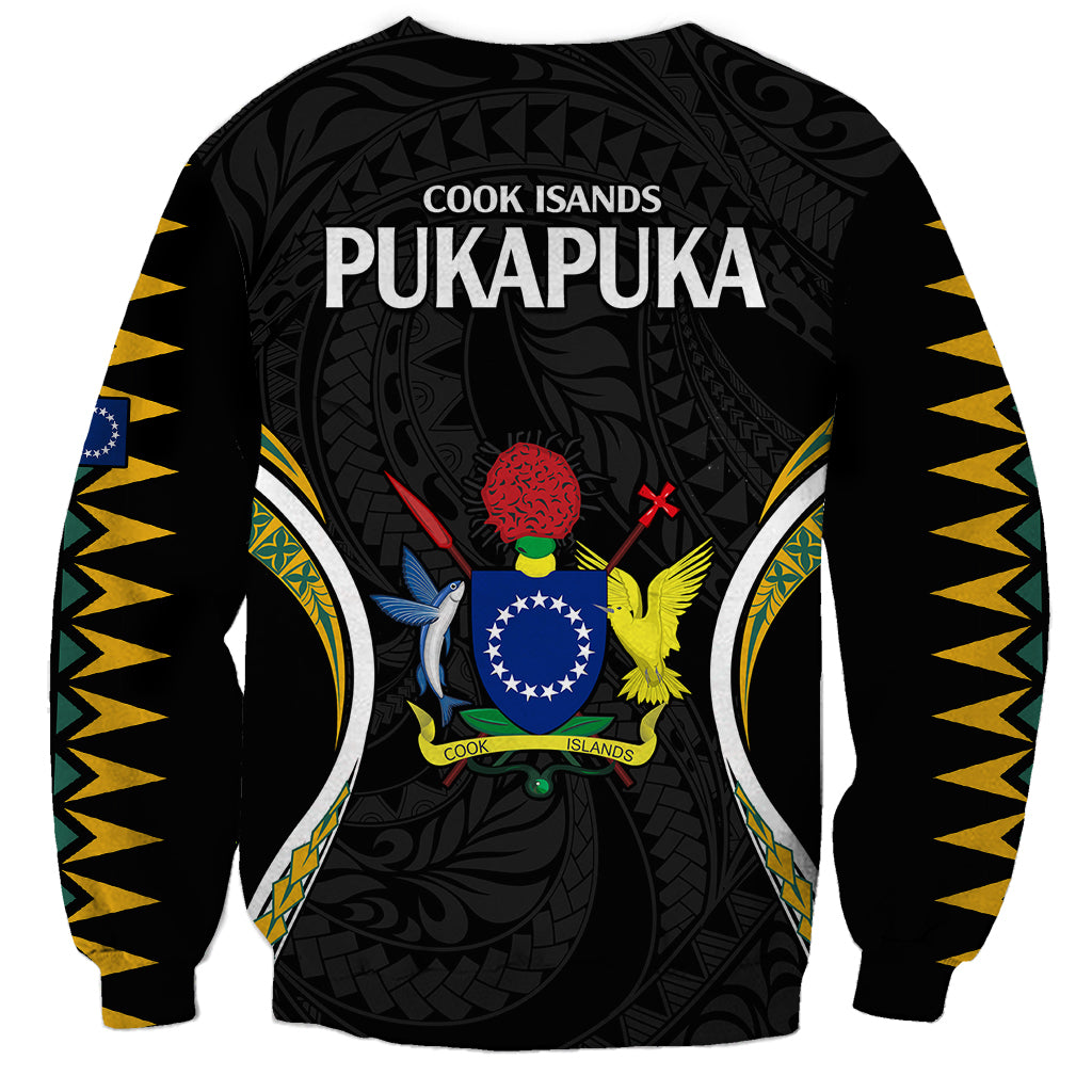 Polynesian Pride Pukapuka Island Sweatshirt Cook Islands Tribal Wave Style LT9 - Polynesian Pride