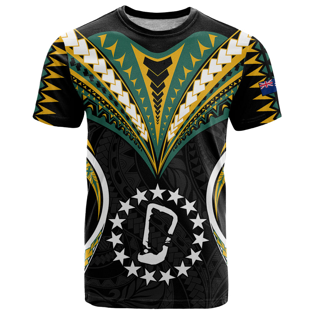 Custom Polynesian Pride Rakahanga Island T Shirt Cook Islands Tribal Wave Style LT9 Black - Polynesian Pride