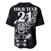 (Custom Text And Number) New Zealand All Black Rugby Baseball Jersey LT9 - Polynesian Pride