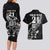 New Zealand Rugby Custom Couples Matching Long Sleeve Bodycon Dress and Hawaiian Shirt Opango All Black Fern