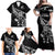 New Zealand Rugby Custom Family Matching Off Shoulder Maxi Dress and Hawaiian Shirt Opango All Black Fern