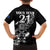 New Zealand Rugby Custom Family Matching Off Shoulder Short Dress and Hawaiian Shirt Opango All Black Fern