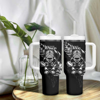 New Zealand All Black Rugby Custom Tumbler With Handle