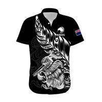 New Zealand Kiwi Rugby Hawaiian Shirt LT9 Black - Polynesian Pride