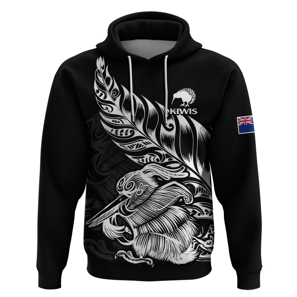 New Zealand Kiwi Rugby Hoodie LT9 Black - Polynesian Pride