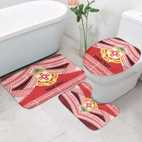 Personalised Kolisi Tonga College Atele Bathroom Set Polynesian Ngatu Tribal - Polynesian Pride