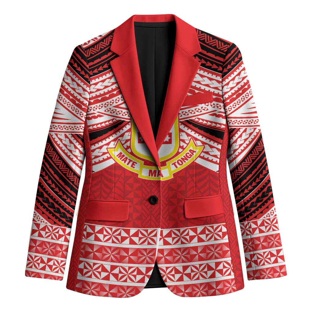 Personalised Kolisi Tonga College Atele Blazer Polynesian Ngatu Tribal - Polynesian Pride