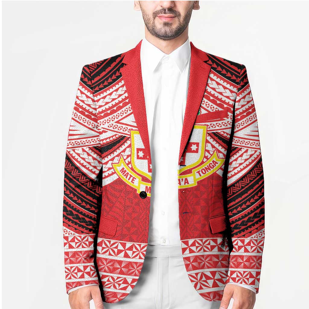 Personalised Kolisi Tonga College Atele Blazer Polynesian Ngatu Tribal - Polynesian Pride