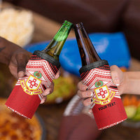 Personalised Kolisi Tonga College Atele 4 in 1 Can Cooler Tumbler Polynesian Ngatu Tribal