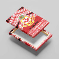 Personalised Kolisi Tonga College Atele Canvas Wall Art Polynesian Ngatu Tribal