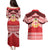 Personalised Kolisi Tonga College Atele Couples Matching Puletasi and Hawaiian Shirt Polynesian Ngatu Tribal