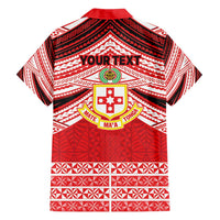 Personalised Kolisi Tonga College Atele Family Matching Long Sleeve Bodycon Dress and Hawaiian Shirt Polynesian Ngatu Tribal LT9 - Polynesian Pride