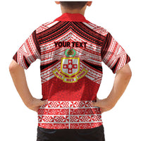Personalised Kolisi Tonga College Atele Family Matching Mermaid Dress and Hawaiian Shirt Polynesian Ngatu Tribal LT9 - Polynesian Pride