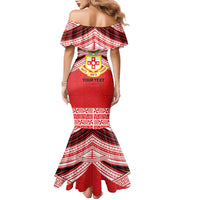 Personalised Kolisi Tonga College Atele Family Matching Mermaid Dress and Hawaiian Shirt Polynesian Ngatu Tribal LT9 - Polynesian Pride
