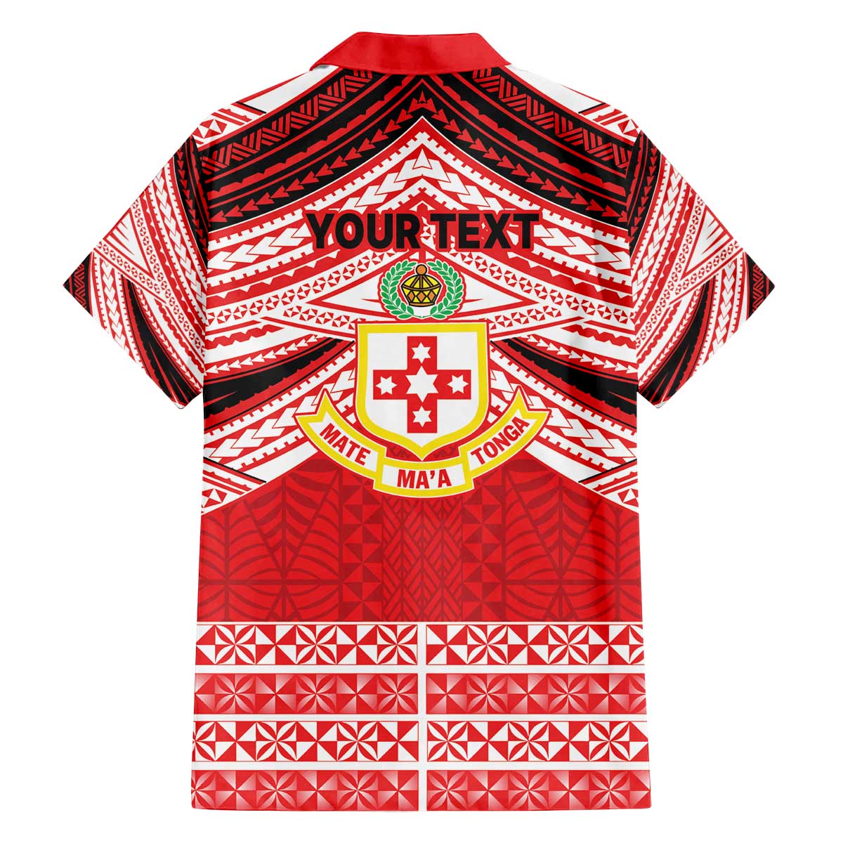 Personalised Kolisi Tonga College Atele Family Matching Off The Shoulder Long Sleeve Dress and Hawaiian Shirt Polynesian Ngatu Tribal LT9 - Polynesian Pride