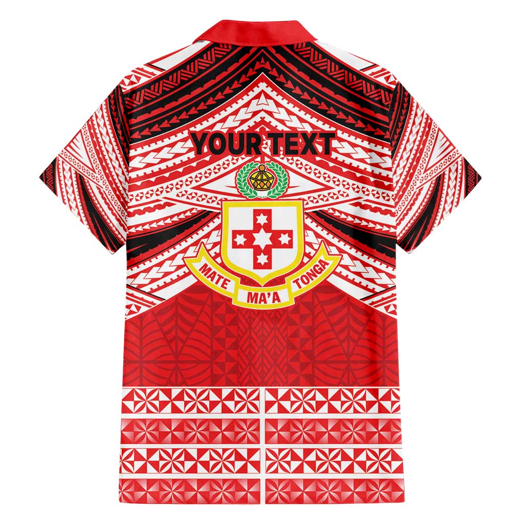 Personalised Kolisi Tonga College Atele Family Matching Off Shoulder Maxi Dress and Hawaiian Shirt Polynesian Ngatu Tribal LT9 - Polynesian Pride