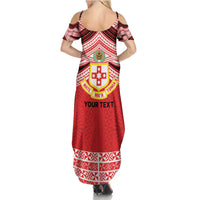 Personalised Kolisi Tonga College Atele Family Matching Summer Maxi Dress and Hawaiian Shirt Polynesian Ngatu Tribal LT9 - Polynesian Pride