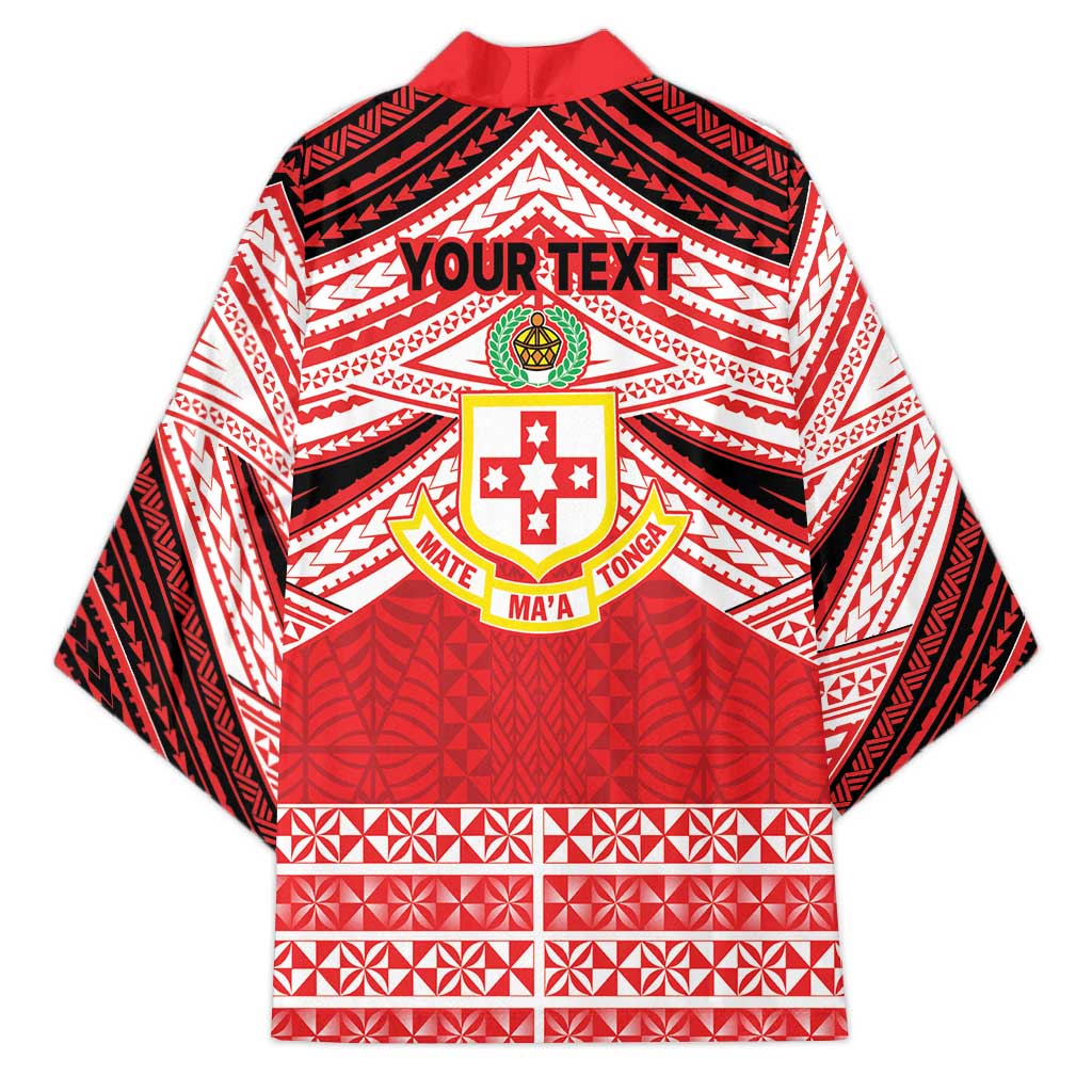 Personalised Kolisi Tonga College Atele Kimono Polynesian Ngatu Tribal - Polynesian Pride