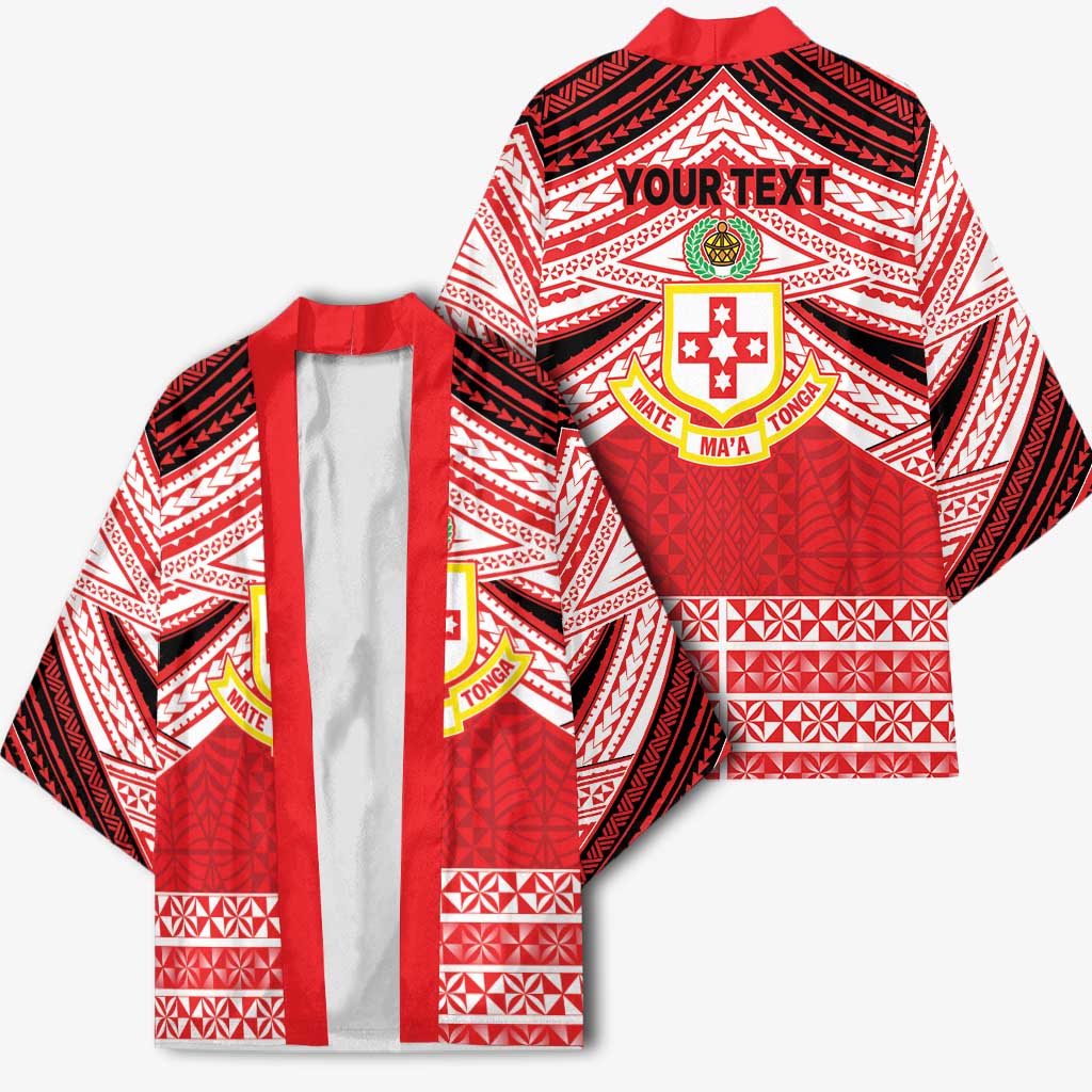 Personalised Kolisi Tonga College Atele Kimono Polynesian Ngatu Tribal - Polynesian Pride