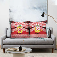 Personalised Kolisi Tonga College Atele Pillow Cover Polynesian Ngatu Tribal - Polynesian Pride