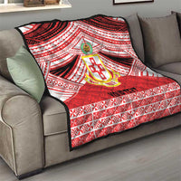 Personalised Kolisi Tonga College Atele Quilt Polynesian Ngatu Tribal