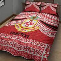 Personalised Kolisi Tonga College Atele Quilt Bed Set Polynesian Ngatu Tribal