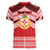 Personalised Kolisi Tonga College Atele Women V-Neck T-Shirt Polynesian Ngatu Tribal