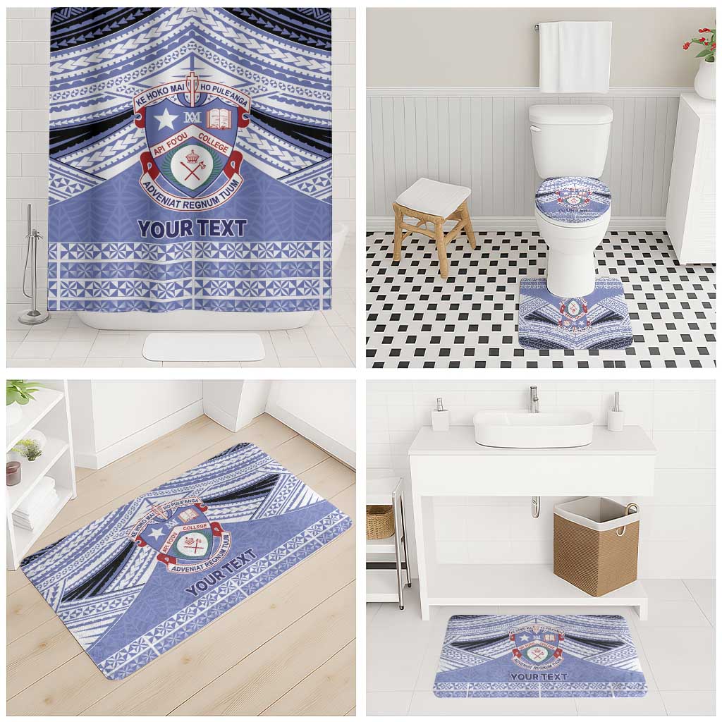Personalised Tonga Apifoou College Bathroom Set Polynesian Ngatu Tribal - Polynesian Pride