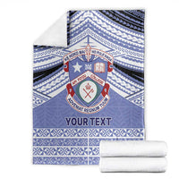 Personalised Tonga Apifoou College Blanket Polynesian Ngatu Tribal