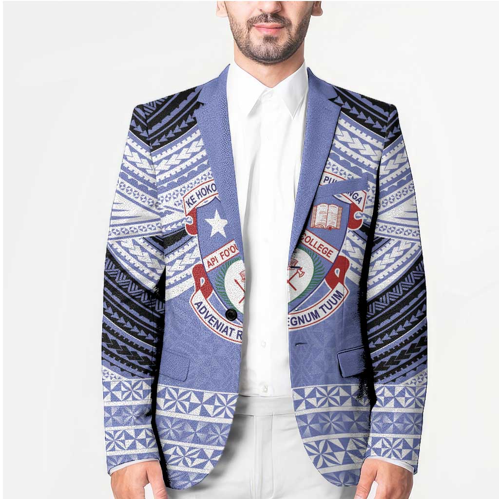 Personalised Tonga Apifoou College Blazer Polynesian Ngatu Tribal - Polynesian Pride