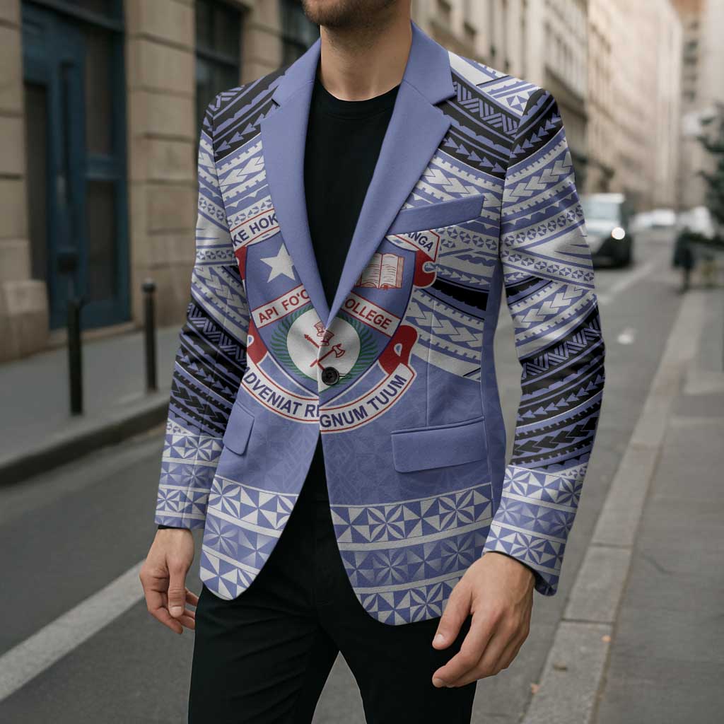 Personalised Tonga Apifoou College Blazer Polynesian Ngatu Tribal - Polynesian Pride