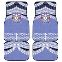 Personalised Tonga Apifoou College Car Mats Polynesian Ngatu Tribal
