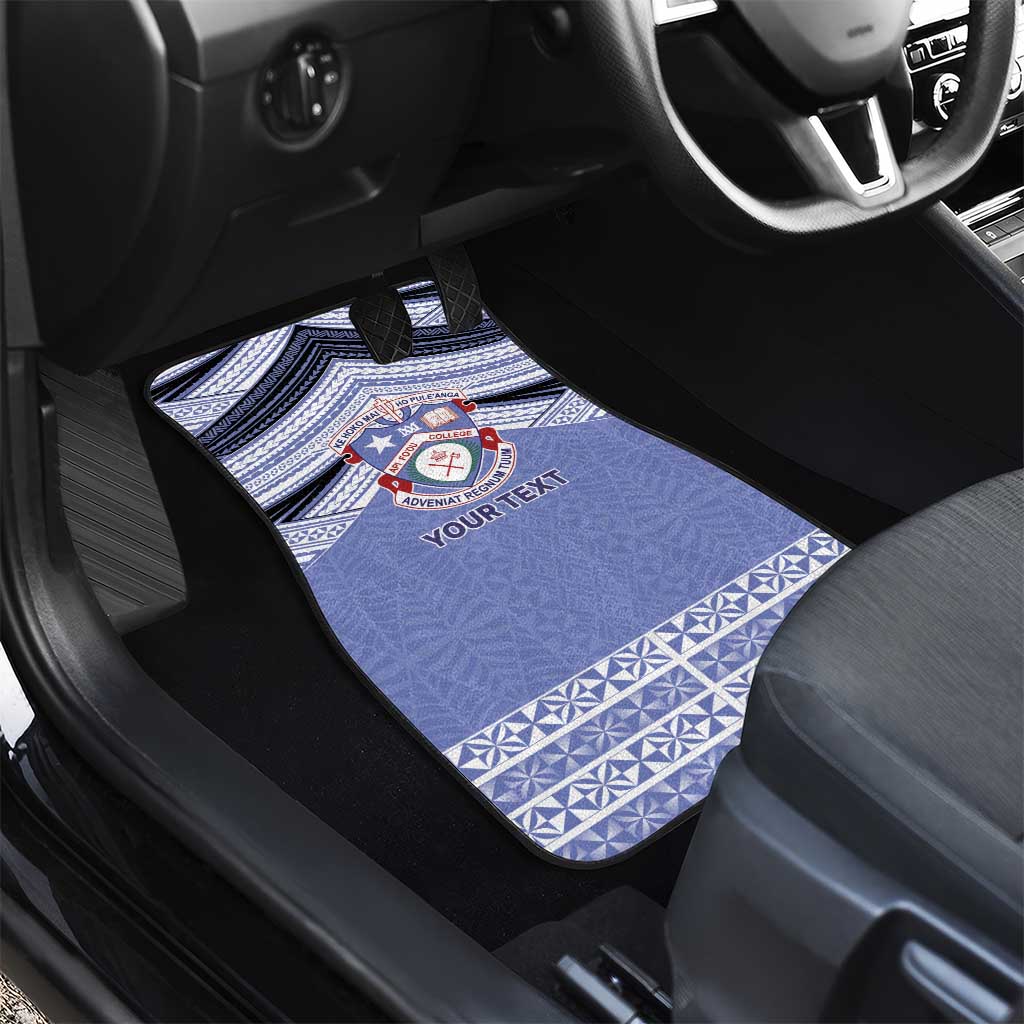Personalised Tonga Apifoou College Car Mats Polynesian Ngatu Tribal