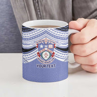 Personalised Tonga Apifoou College Ceramic Mug Polynesian Ngatu Tribal - Polynesian Pride