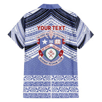 Personalised Tonga Apifoou College Family Matching Long Sleeve Bodycon Dress and Hawaiian Shirt Polynesian Ngatu Tribal LT9 - Polynesian Pride